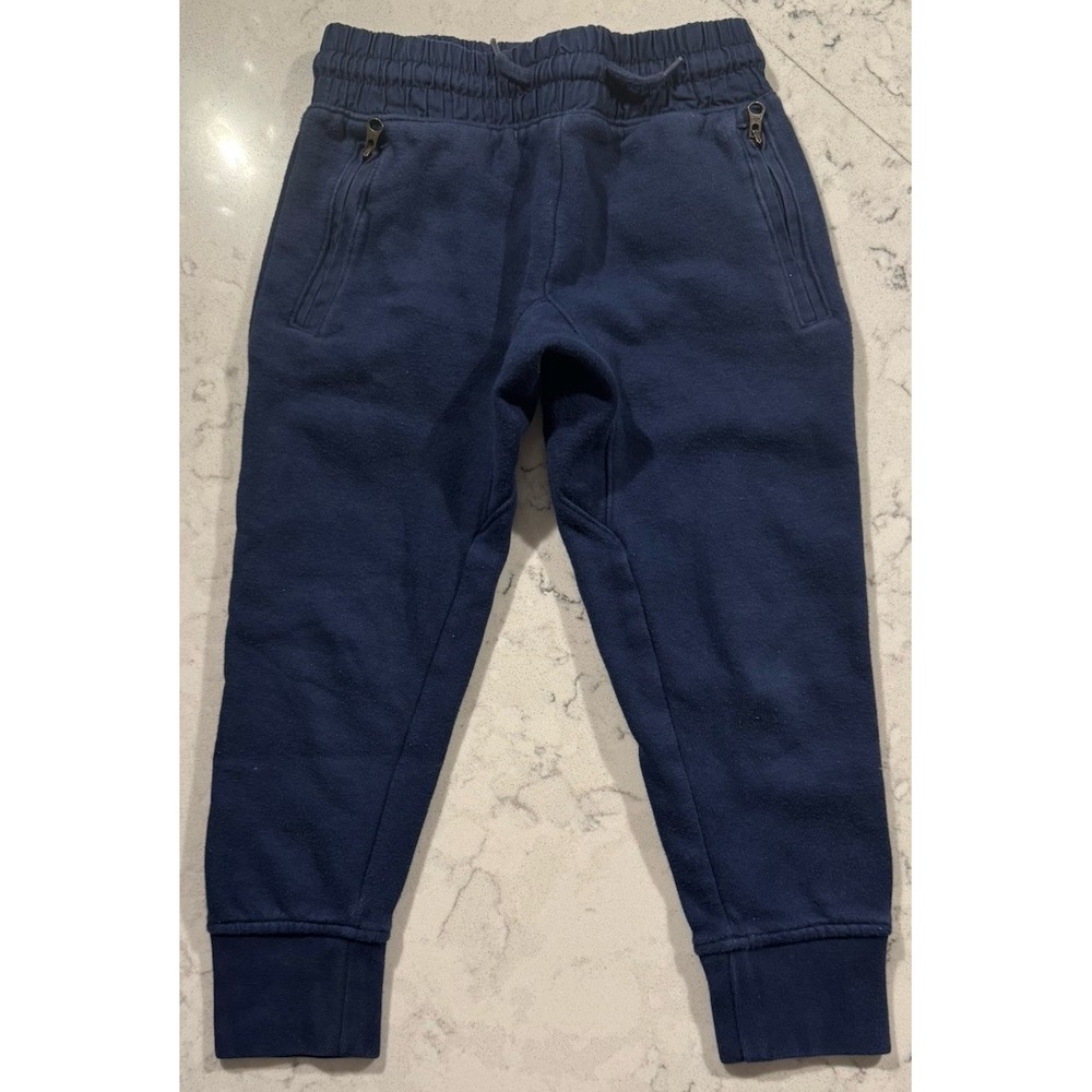 Gap Kids Joggers Sweatpants XS 4-5 Years Navy Blue Fleece Lounge Casual Pants